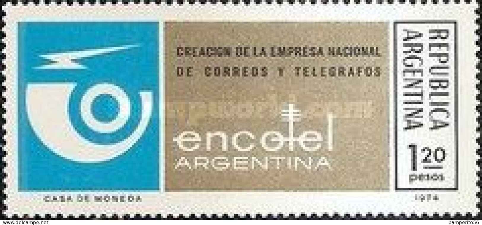 ARGENTINA - AÑO 1974 - Creacion De La Empresa Nacional De Correos Y Telegrafos ENCOTEL - MNH - Ongebruikt