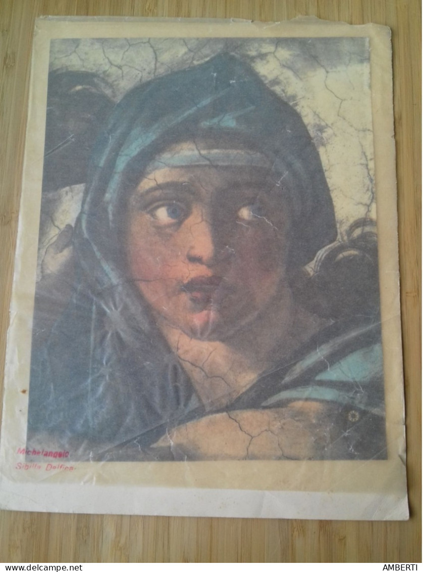 Sibila Delfica,  Laminas Años 70 (Capilla Sixtina, Museo Vaticano) - Waterverf