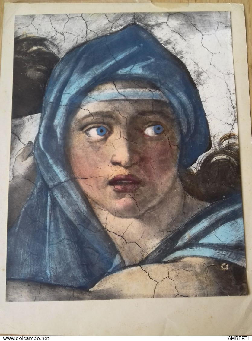 Sibila Delfica,  Laminas Años 70 (Capilla Sixtina, Museo Vaticano) - Waterverf