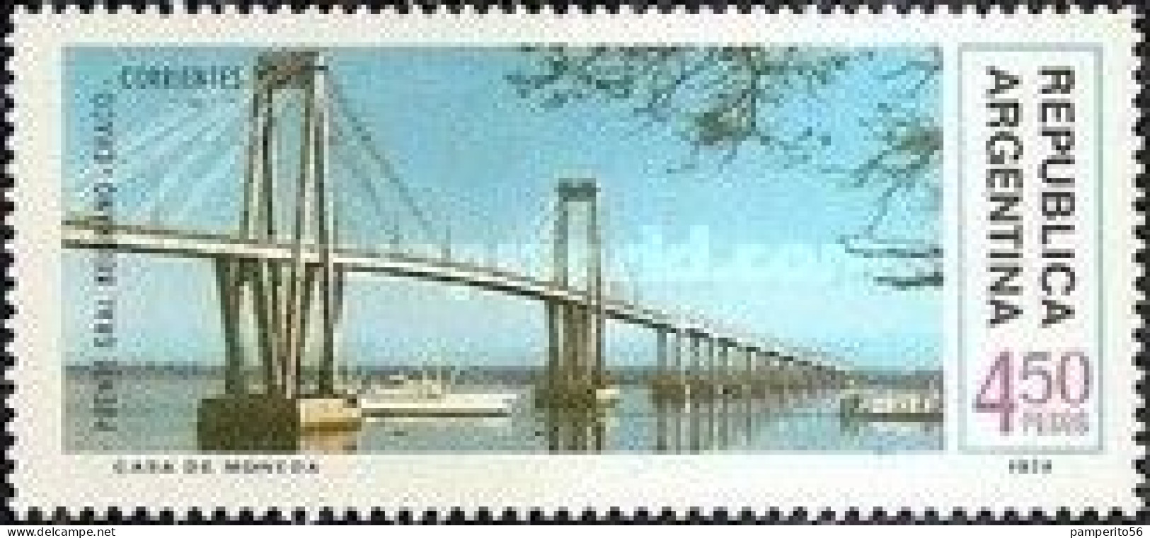 ARGENTINA - AÑO 1974 - Serie Obras De Infraestructura Nacional - Puente Chaco Corrientes - MNH - Neufs