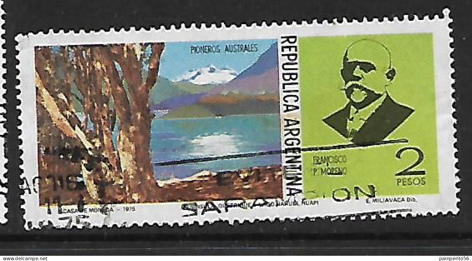 ARGENTINA - AÑO 1975 - Serie Pioneros Australes - Perito Francisco Moreno - Usado - Used Stamps