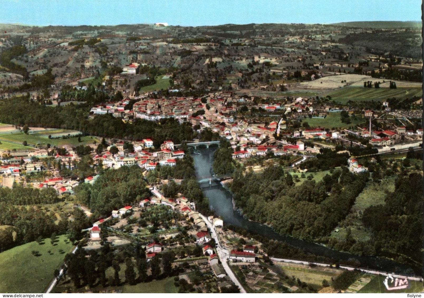 Courpière - Vue Générale Aérienne Sur Le Village - Courpiere