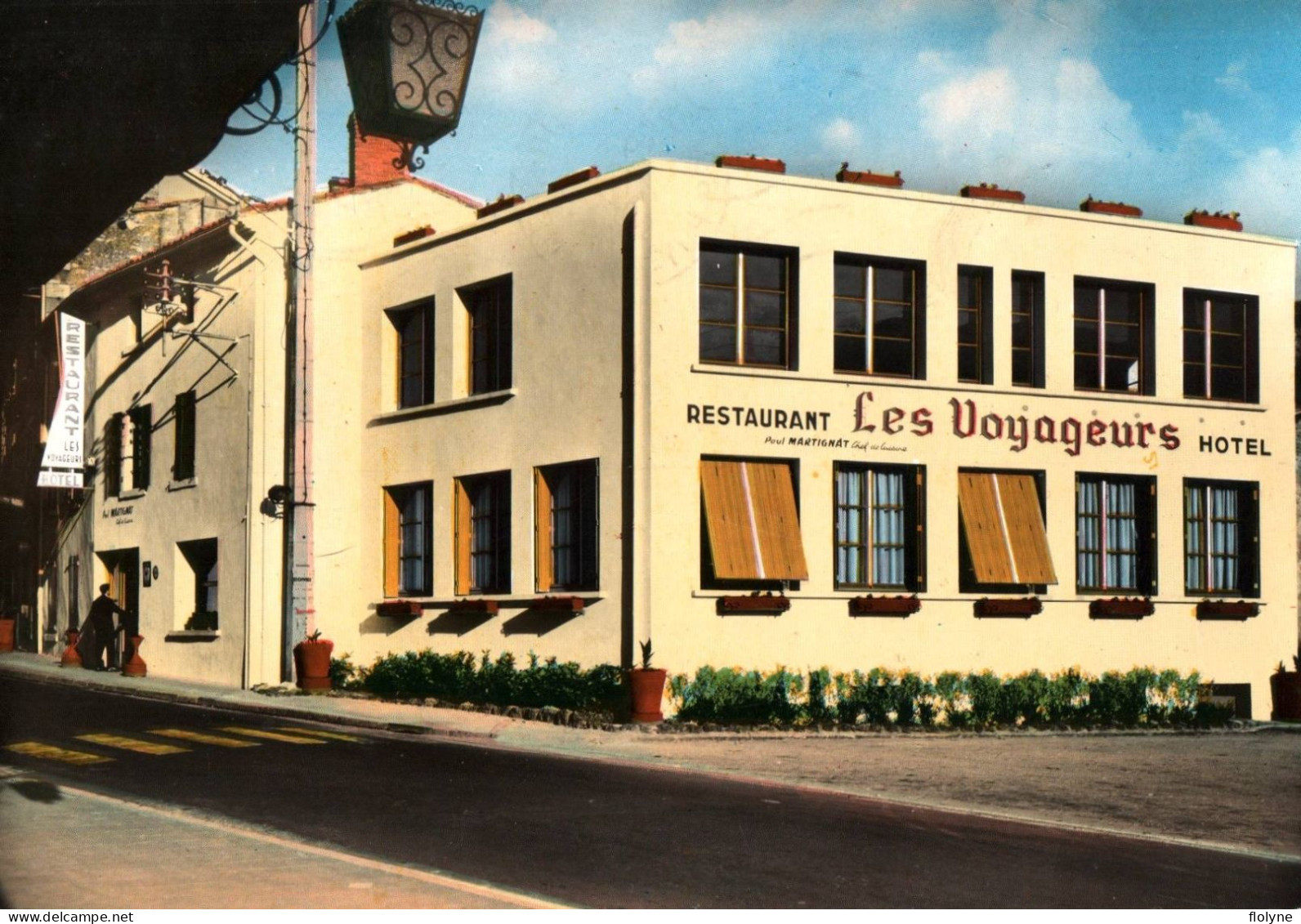 Lezoux - Façade Restaurant Hôtel LES VOYAGEURS , Paul MARTIGNAT Chef De Cuisine - Lezoux