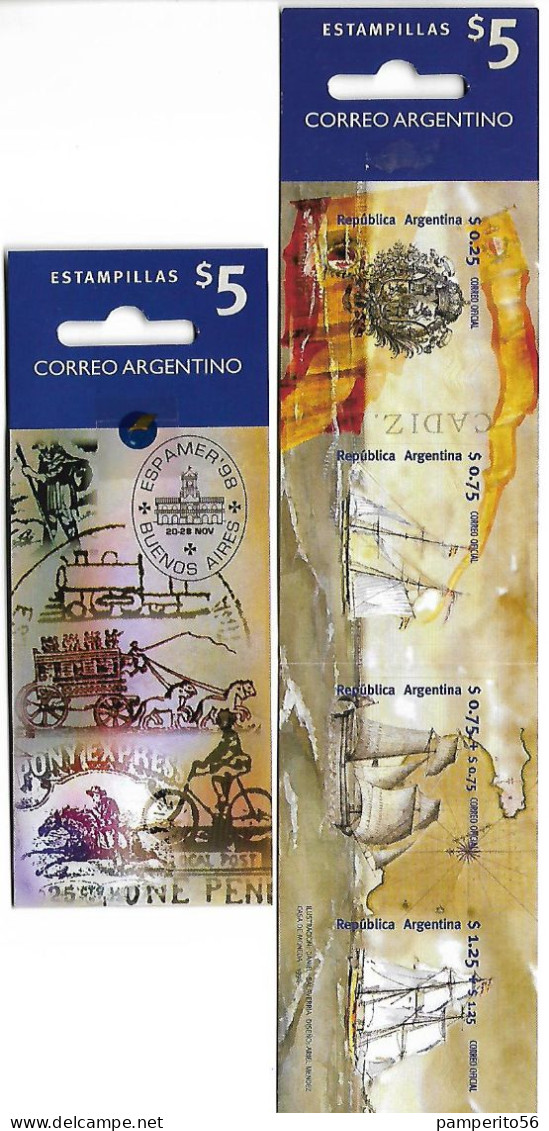 ARGENTINA - AÑO 1998 - Carnet Espamer '98 - Carnet Con Sellos Autoadhesivos- MNH - Nuovi