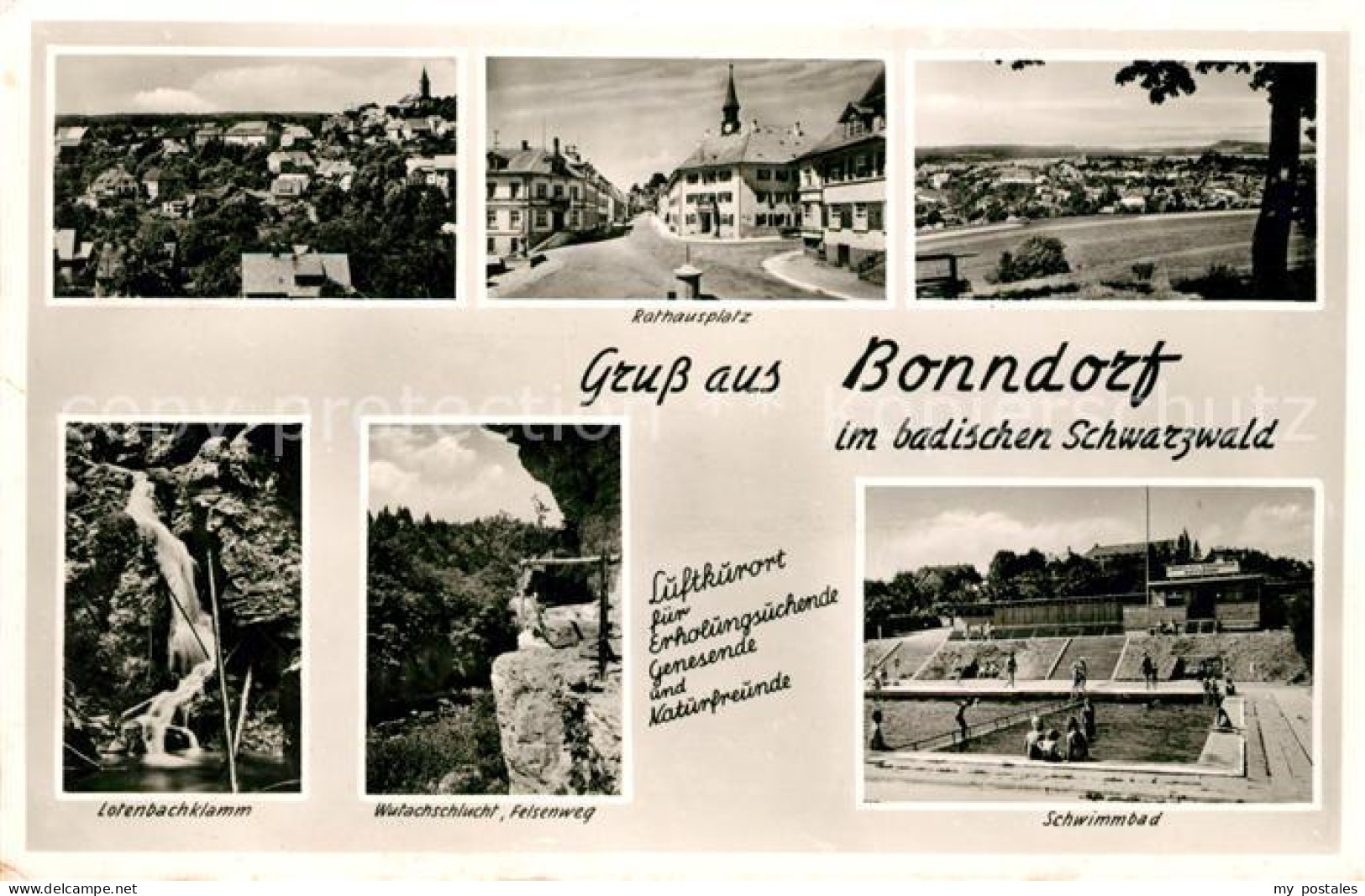 43068778 Bonndorf Schwarzwald Rathausplatz Schwimmbad Lotenbachklamm Wutachschlu - Bonndorf