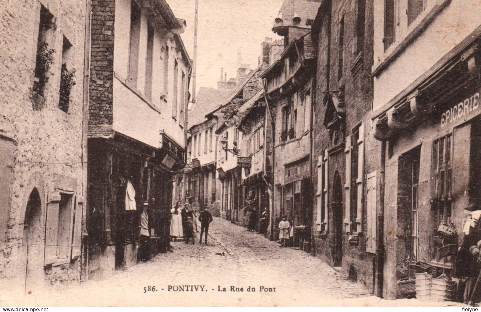 Pontivy - La Rue Du Pont - épicerie - Pontivy