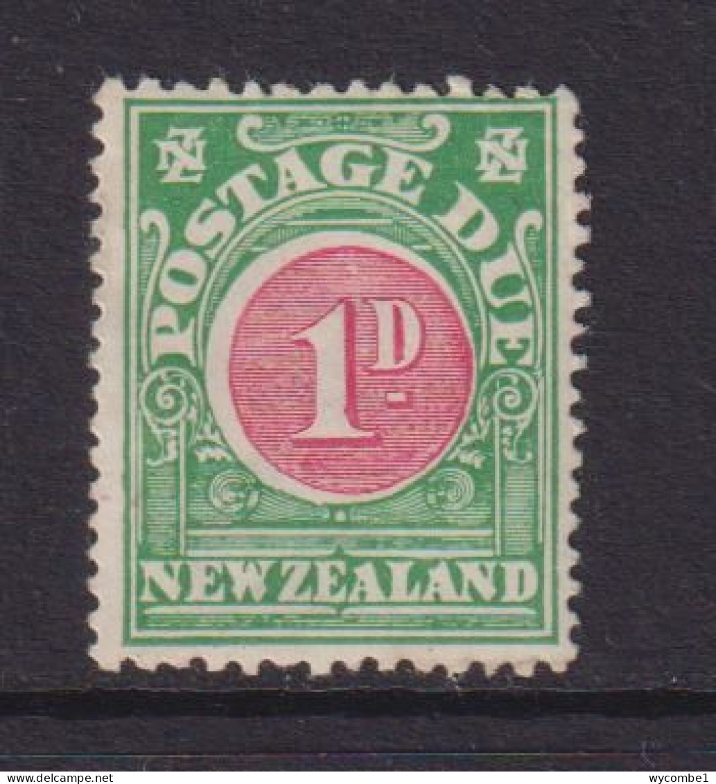 NEW ZEALAND  - 1902 Postage Due 1d  Hinged Mint - Timbres-taxe