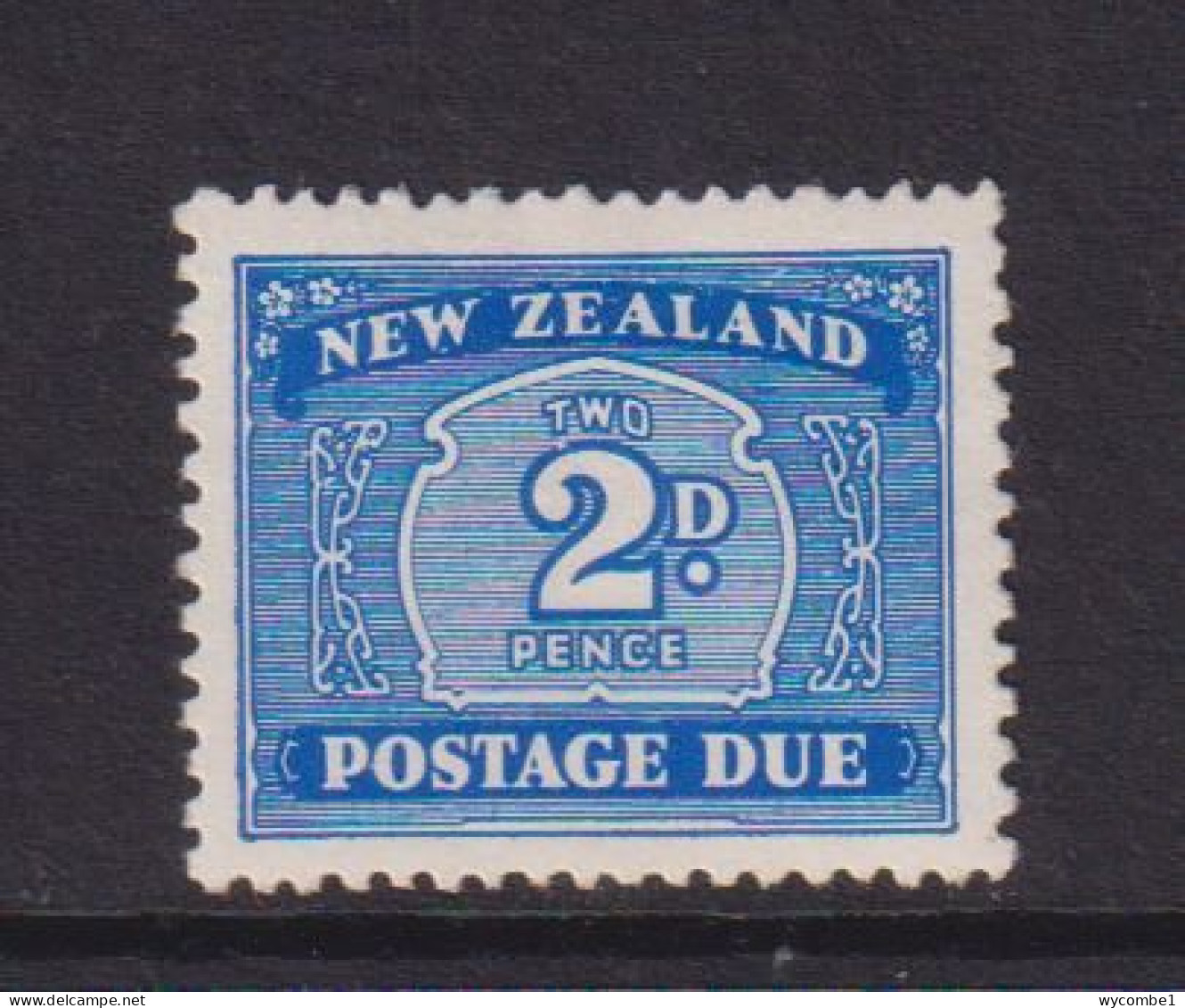 NEW ZEALAND  - 1939 Postage Due 2d Hinged Mint - Portomarken