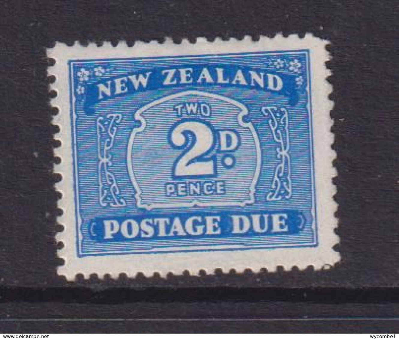 NEW ZEALAND  - 1939 Postage Due 2d Hinged Mint - Strafport