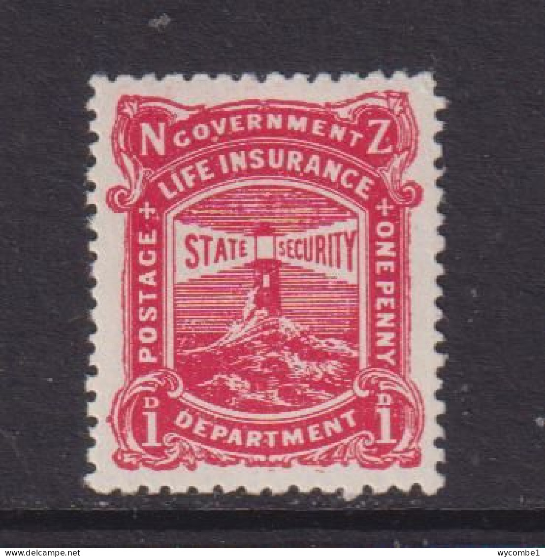NEW ZEALAND  - 1944-47 Life Insurance 1d Hinged Mint - Service
