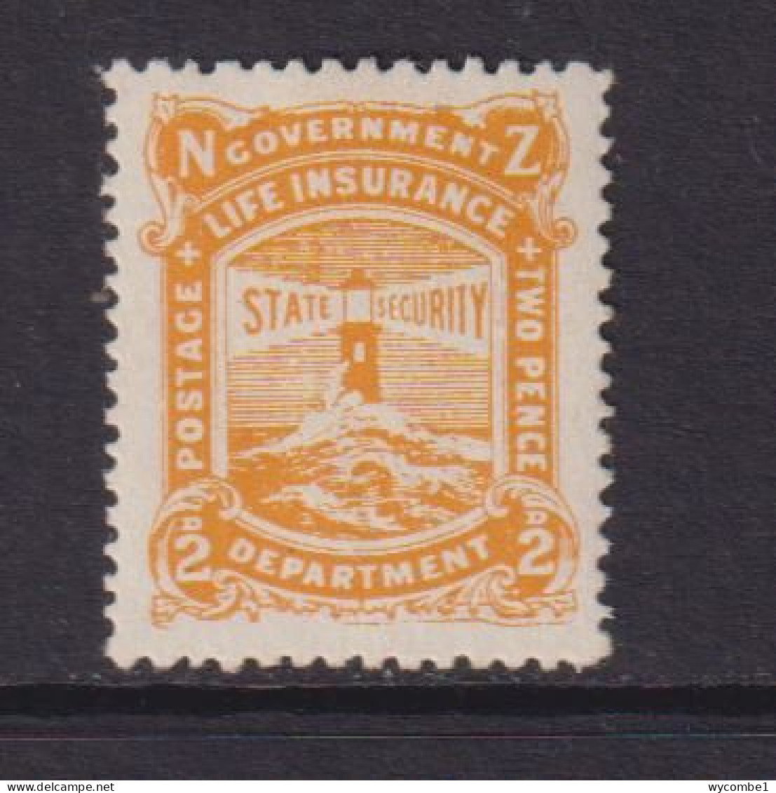 NEW ZEALAND  - 1944-47 Life Insurance 2d Hinged Mint - Dienstmarken