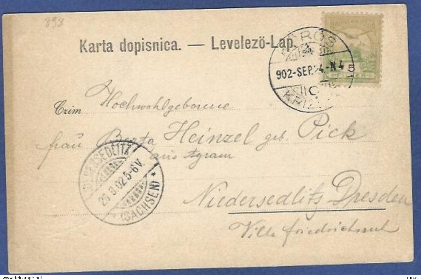 CPA Croatie Croatia Circulé En 1902 Voir Scan Du Dos Krizevca - Croazia