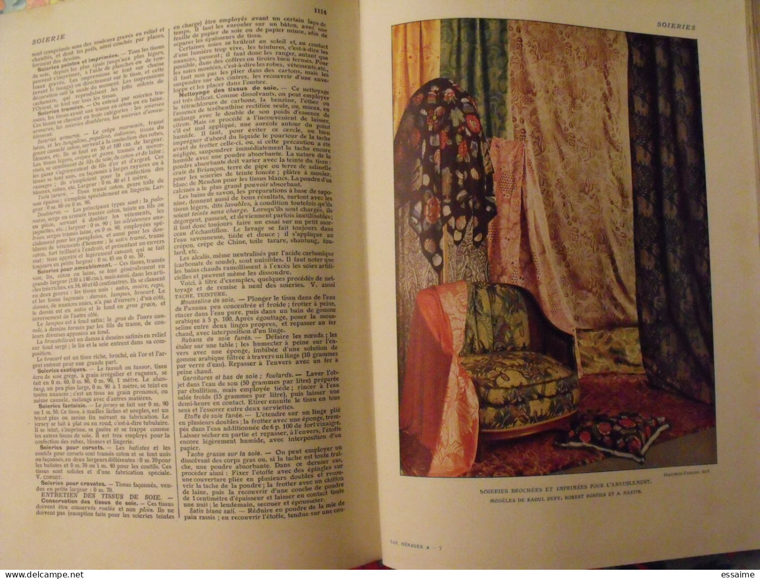 Larousse ménager illustré. dictionnaire de la vie domestique. Chancrin, Faideau. 1937. édition luxe rouge