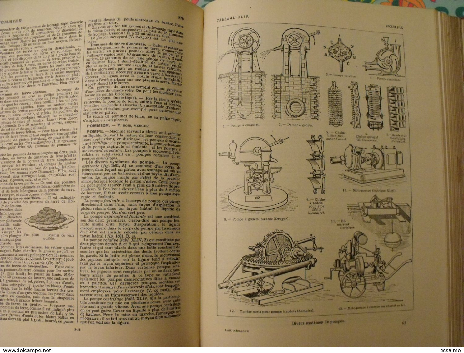 Larousse ménager illustré. dictionnaire de la vie domestique. Chancrin, Faideau. 1937. édition luxe rouge