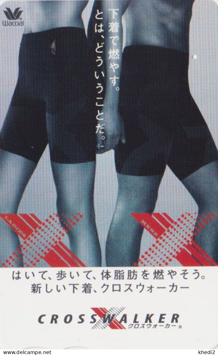 Carte Prépayée JAPON - MODE Masculine WACOAL -  MAN FASHION JAPAN Prepaid Tosho Card - 10128 - Fashion