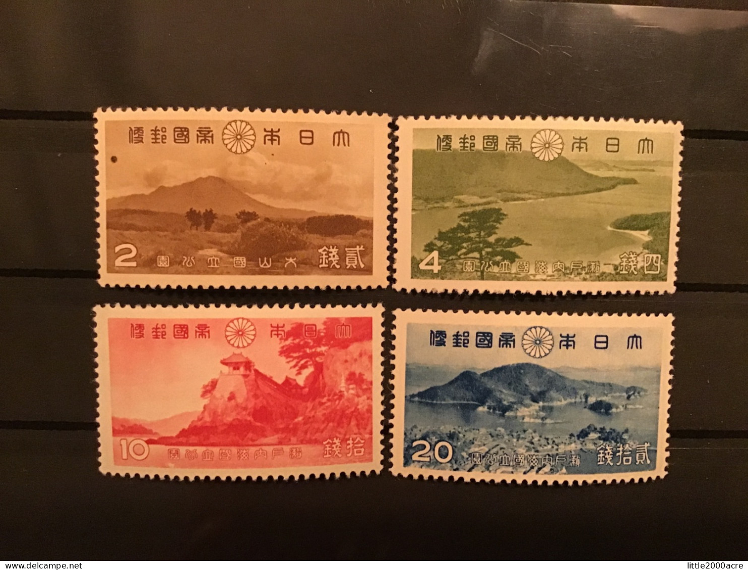 Japan 1939 Setonaikai + Daisen National Parks Mint SG 345-8 Sc 285-8 Mi 276-9 Yv 283-6 - Nuevos