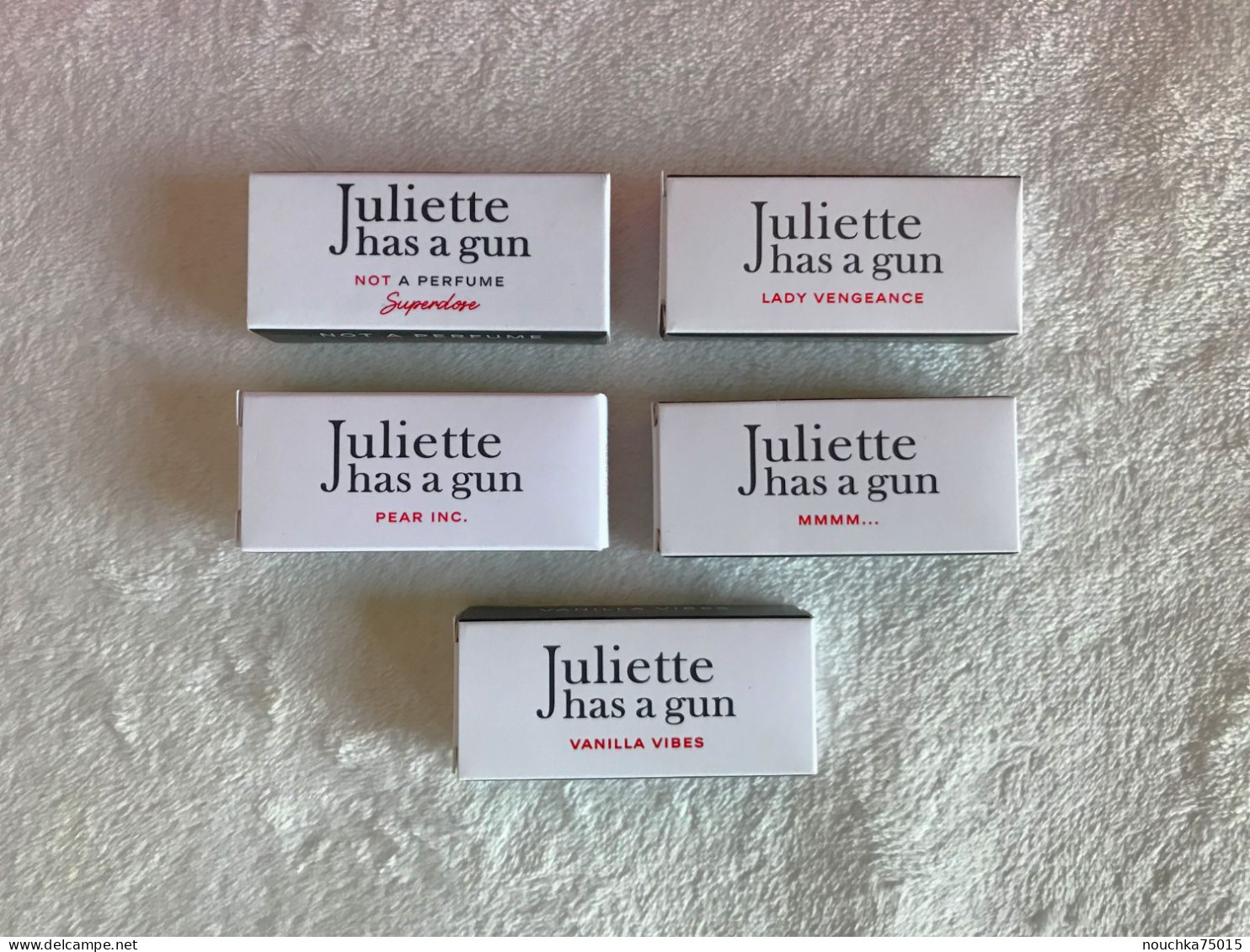 R.Ricci - Juliette Has A Gun, Lot De 5 échantillons Différents - Parfumproben - Phiolen