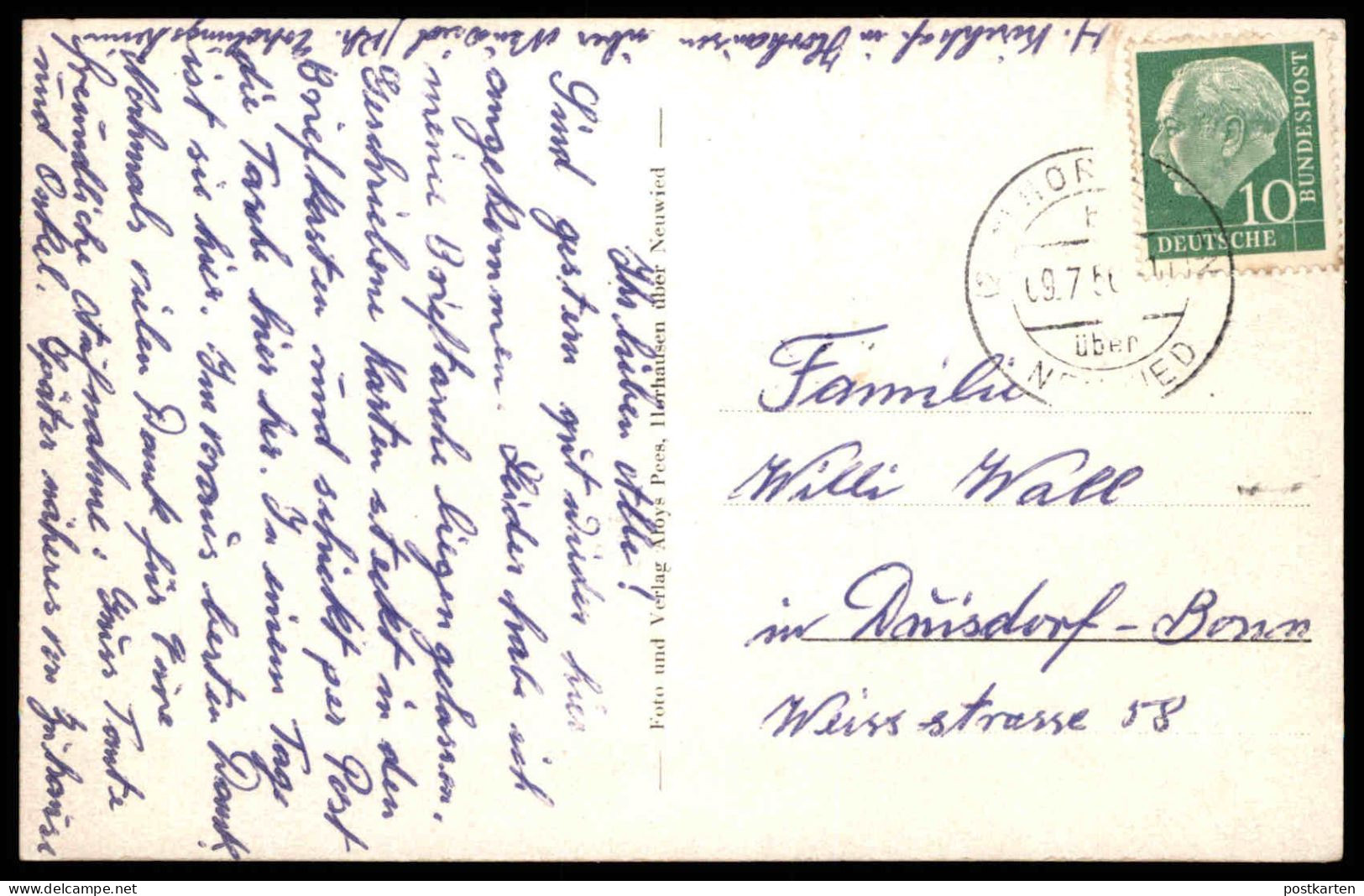 ÄLTERE POSTKARTE HORHAUSEN WESTERWALD ERHOLUNGSHEIM ALTENKIRCHEN FLAMMERSFELD Ansichtskarte AK Cpa Postcard - Altenkirchen