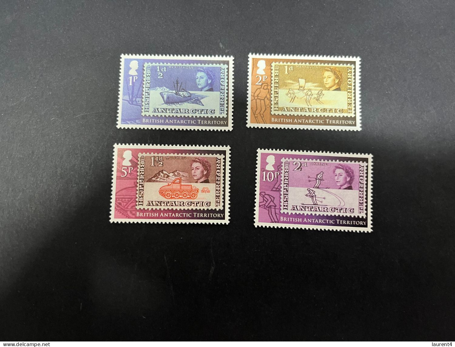 (stamp 8-12-2023) BAT (4 Mint Stamps) Stamp On Stamp - Neufs