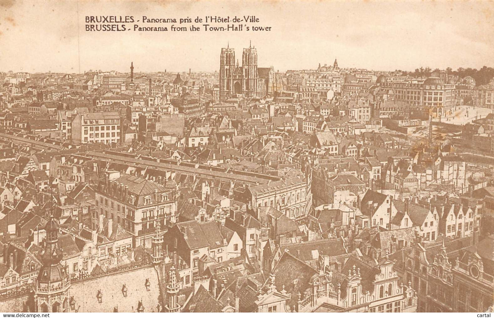 BRUXELLES - Panorama Pris De L'Hôtel-de-Vile - Viste Panoramiche, Panorama