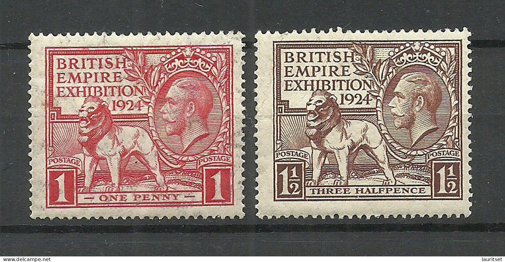 ENGLAND Great Britain 1924 Michel 166 - 167 * - Ongebruikt