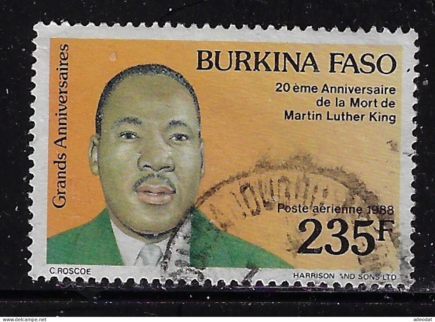 BURKINA FASO 1988 SCOTT#863 USED - Burkina Faso (1984-...)