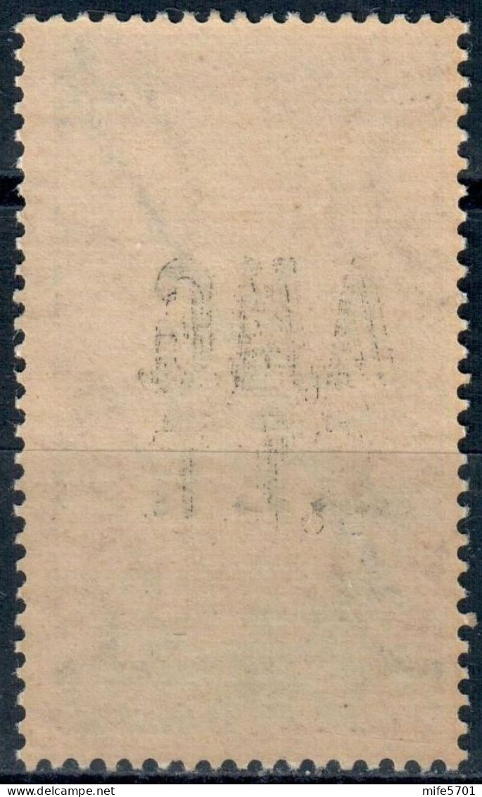 AMG-FTT 1947 POSTA AEREA L. 35 CINQUANTENARIO INVENZIONE DELLA RADIO SOPRASTAMPATO + DECALCO MNH ** - SASSONE PA11b - Poste Aérienne