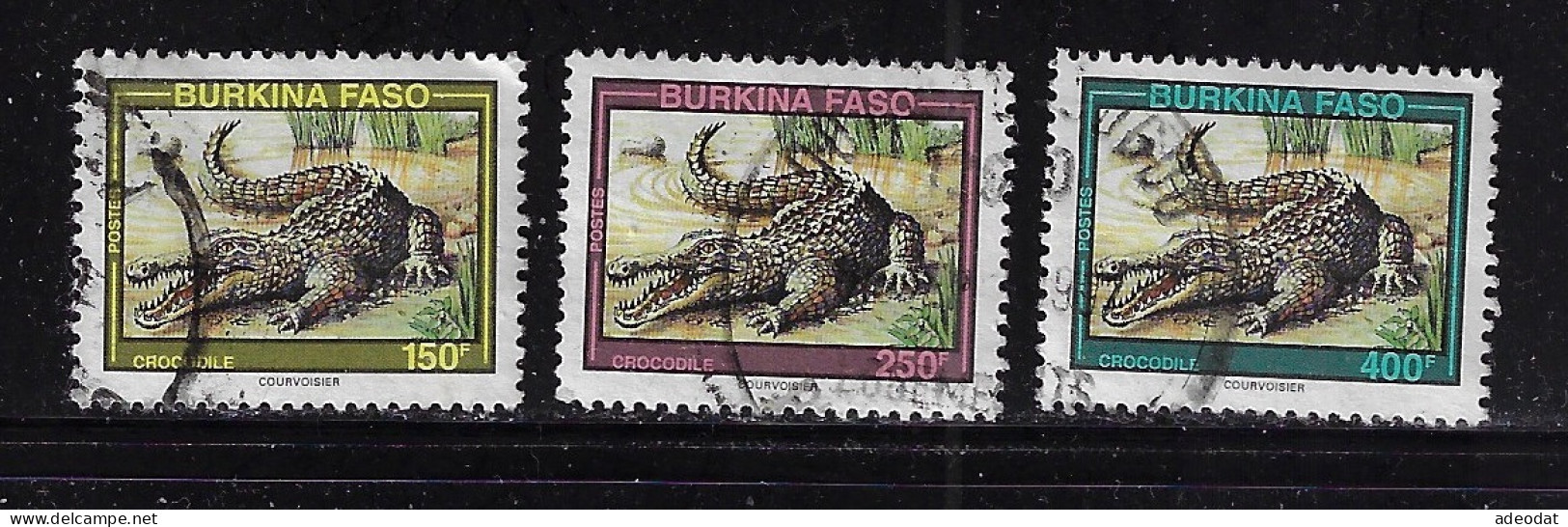 BURKINA FASO 1995  SCOTT#1002,1004,1005 USED - Burkina Faso (1984-...)