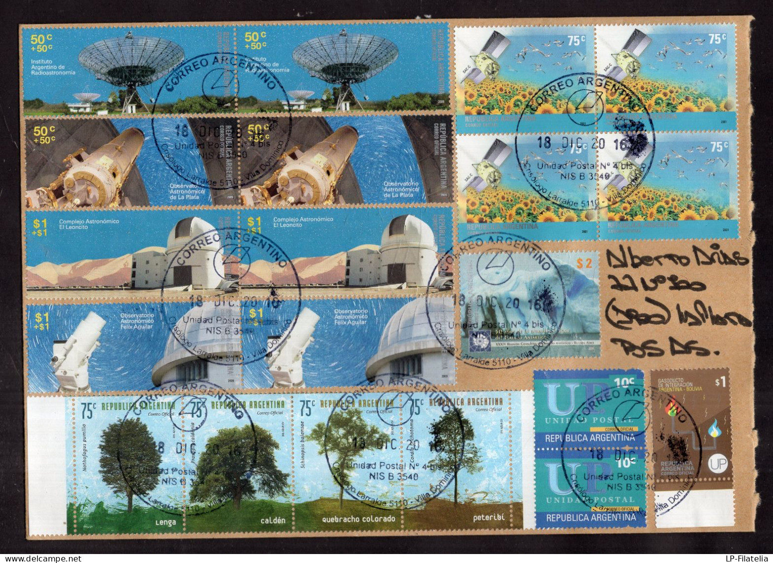 Argentina - 2016 - Astronomical Observatories - Modern Stamps - Diverse Stamps - Brieven En Documenten