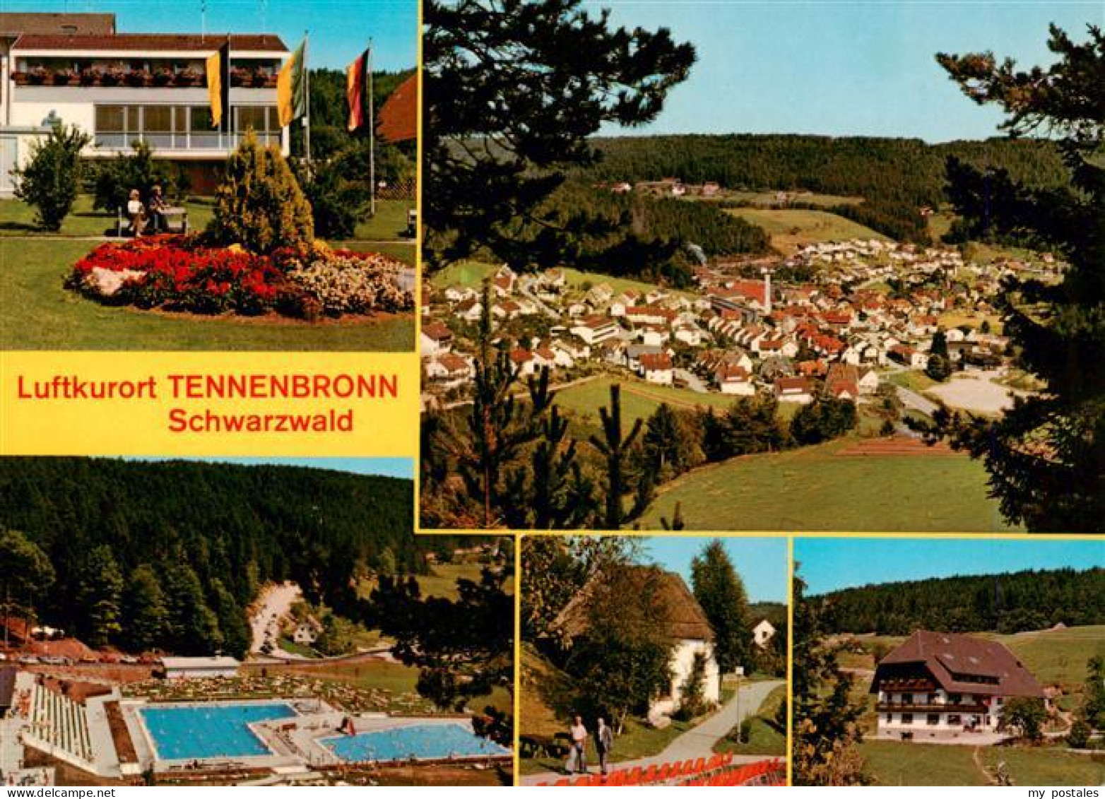 73941415 Tennenbronn Kurhaus Panorama Freibad Schwarzwaldhaeuser - Schramberg