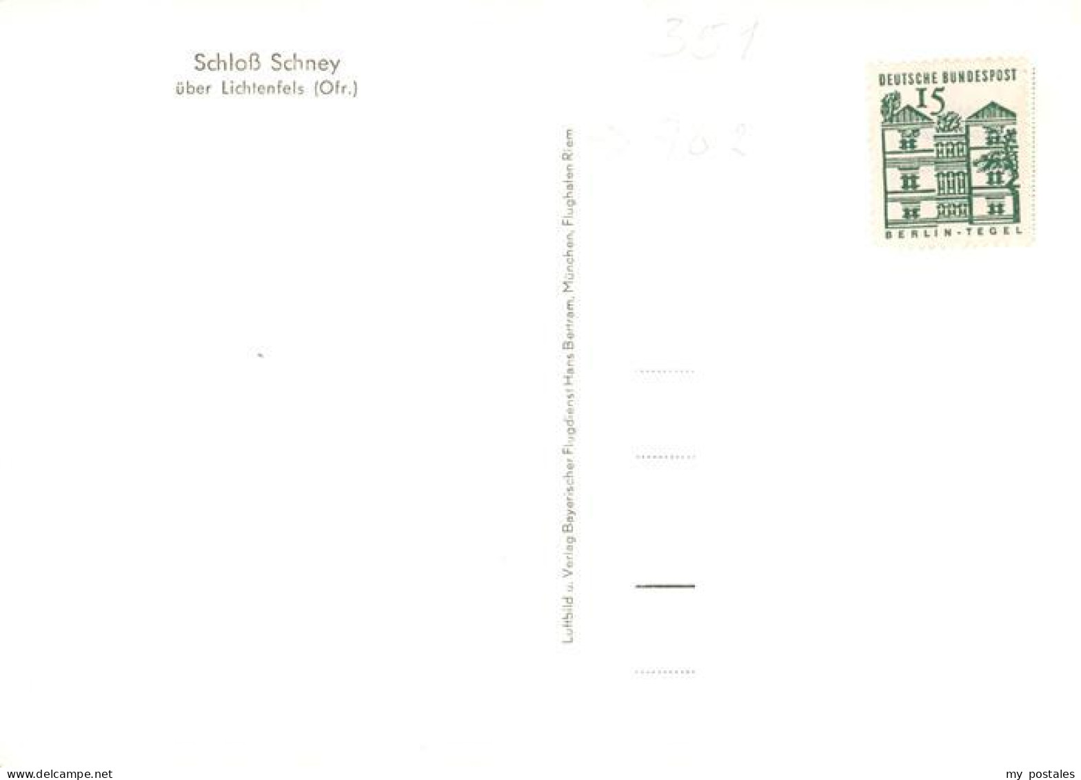 73900213 Lichtenfels Bayern Schloss Schney Fliegeraufnahme Lichtenfels Bayern - Lichtenfels
