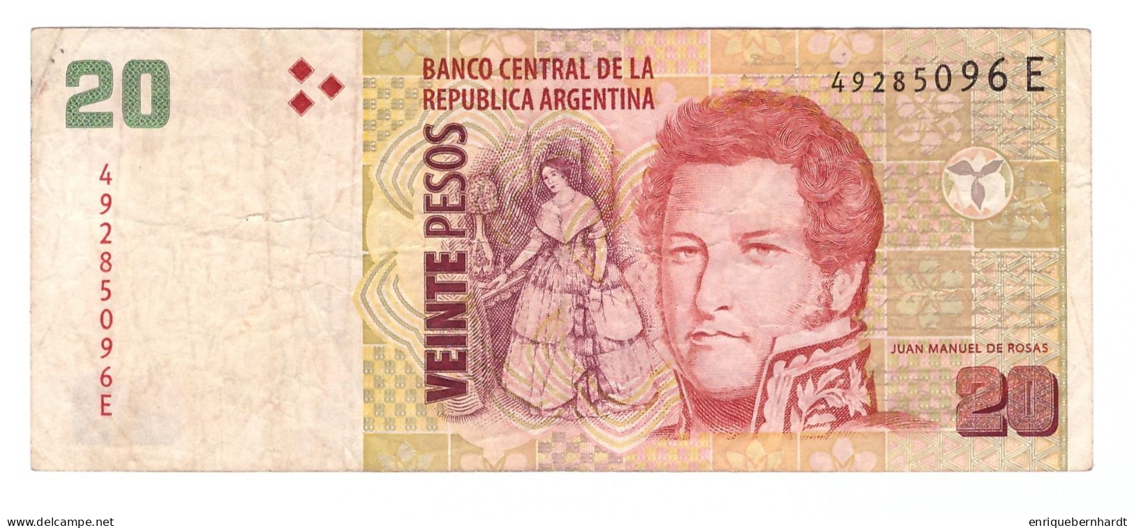 ARGENTINA // 20 PESOS - SERIE E - PICK 355ab // AÑO 2014 - Argentine