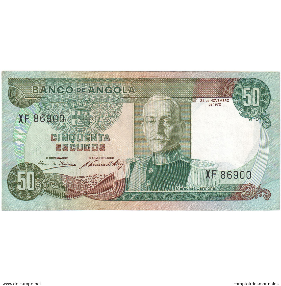 Angola, 50 Escudos, 1972-11-24, KM:100, SUP - Angola