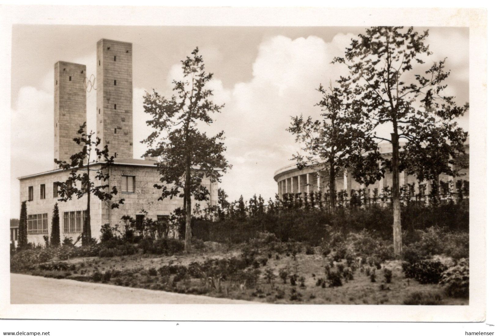 61132 - Deutsches Reich - 1936 - 6Pfg Olympia EF A AnsKte SoStpl BERLIN - OLYMPISCHES DORF ... -> Birkenwerder - Sommer 1936: Berlin