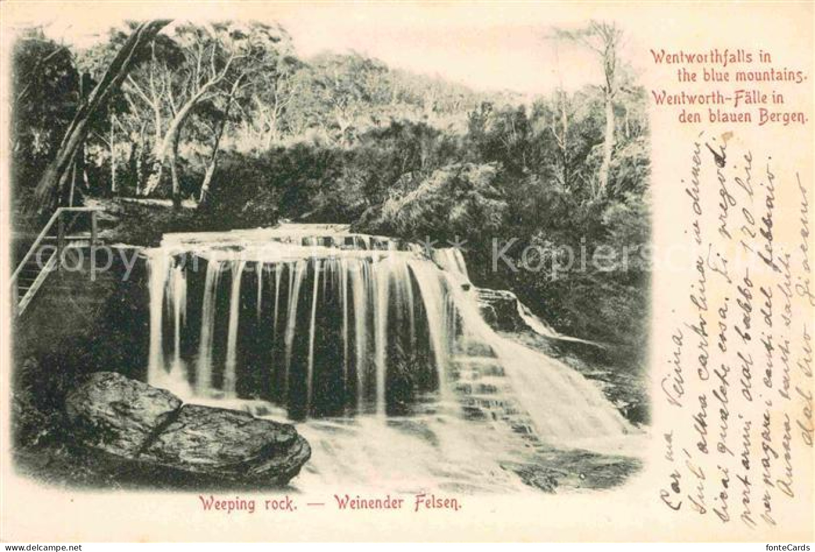 42717954 Wentworth_Missouri Wentworthfalls In The Blue Mountains Weeping Rock - Autres & Non Classés