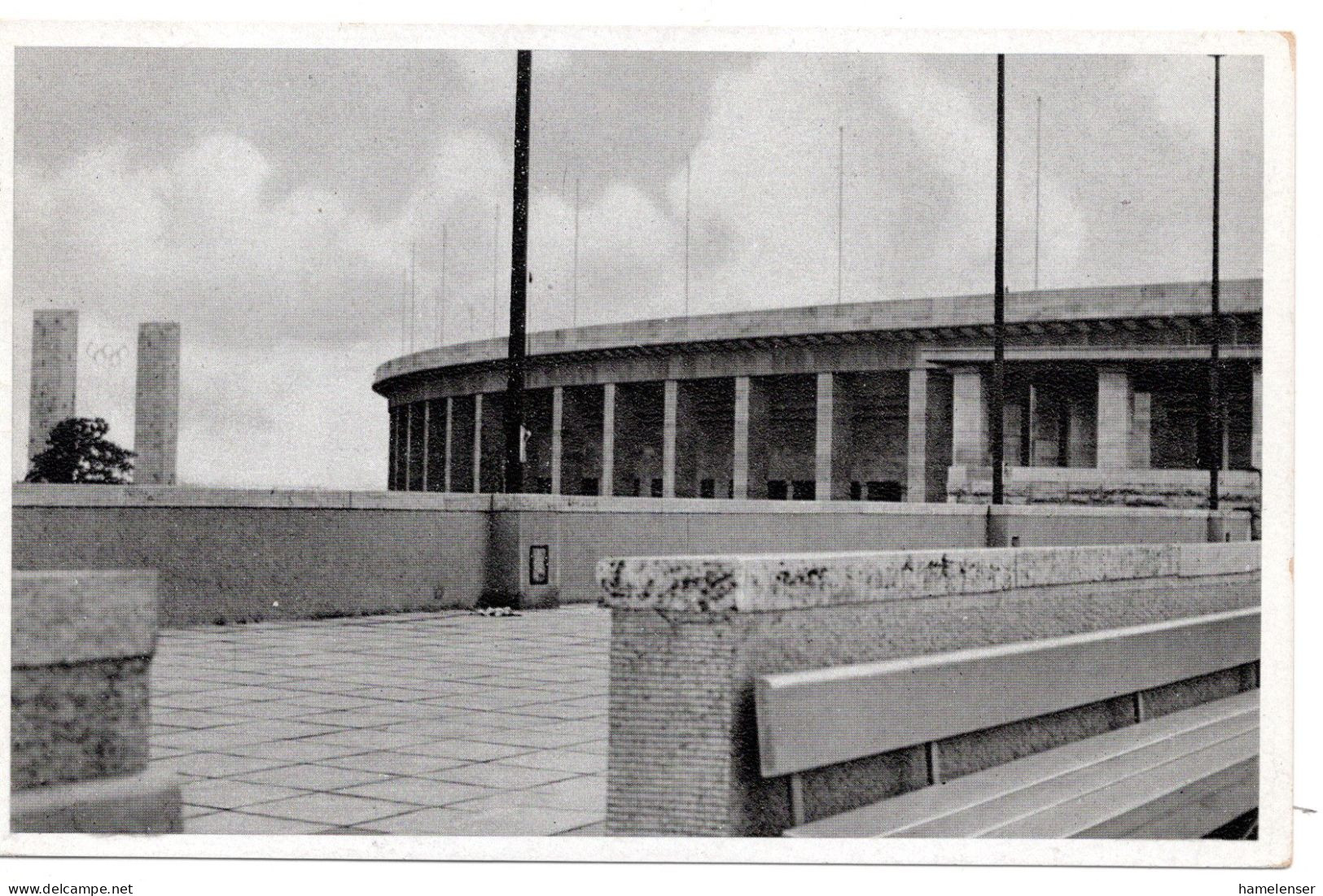 61136 - Deutsches Reich - 1936 - Ans.-Kte. "Olympia-Stadion", Ungebraucht - Giochi Olimpici