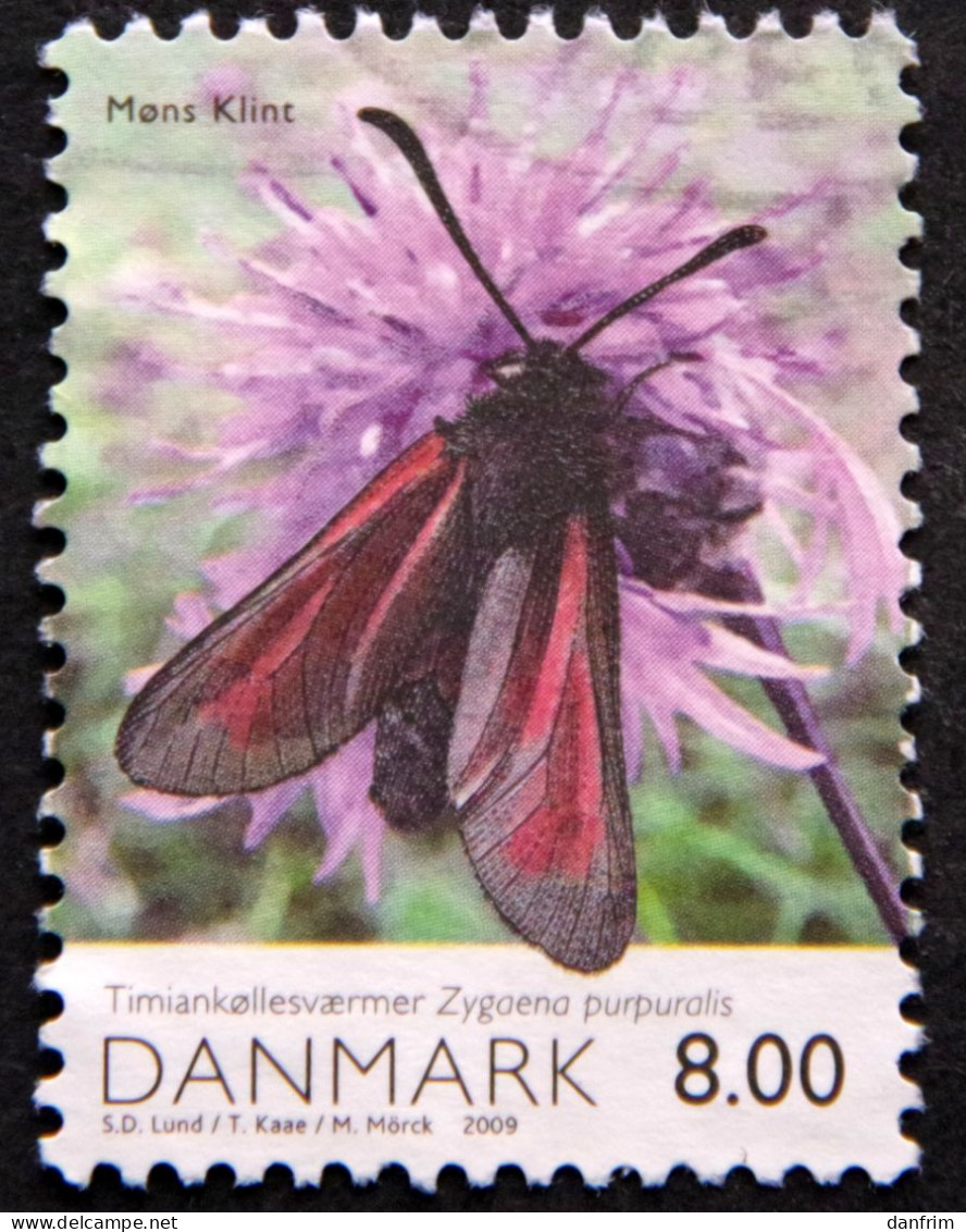 DENMARK 2009   MInr.1526    Thyme Burnet / Thymian Widderchen  ( Lot B 2180 ) - Oblitérés