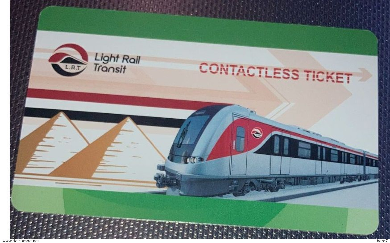 EGYPT Light Rail Ticket Contactless  (Egypte) (Egitto) (Ägypten) (Egipto) (Egypten) - World