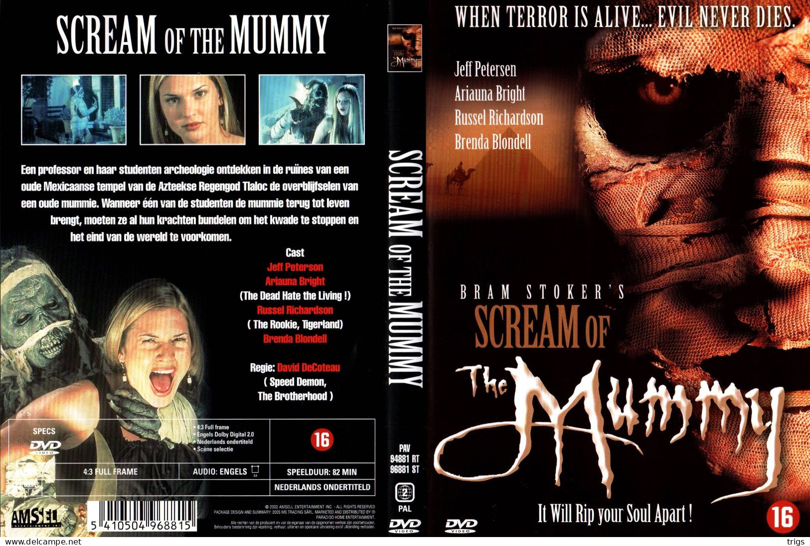 DVD - Scream Of The Mummy - Horror