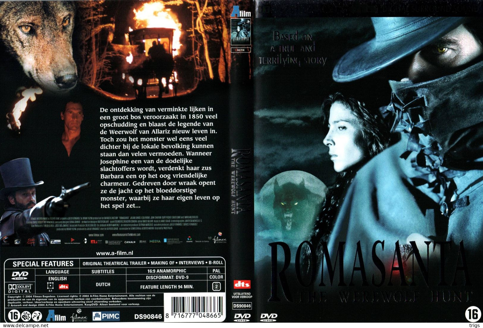 DVD - Romasanta: The Werewolf Hunt - Horror