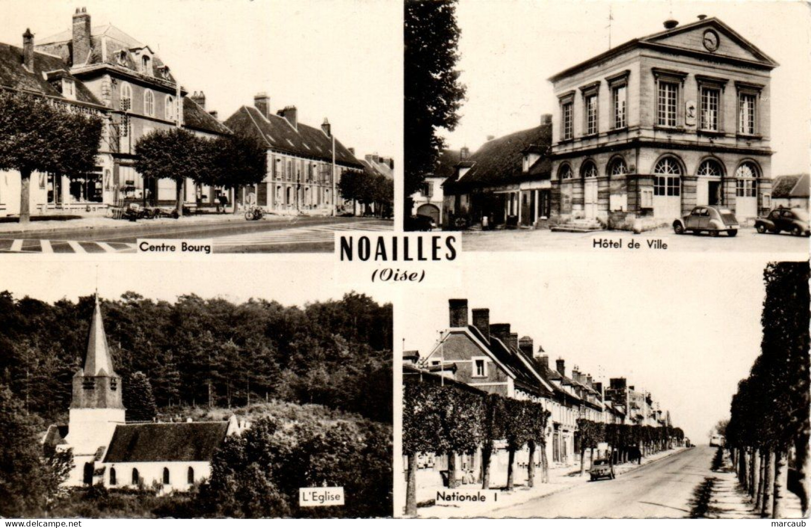 CPSM 60 Oise - NOAILLES - Multivues - Noailles