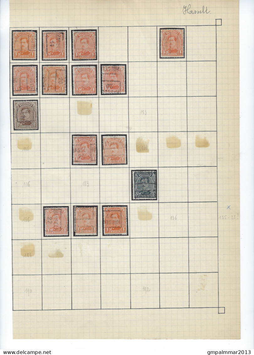 LIKWIDATIE HASSELT Met RIJKSWAPEN , PELLENS , ALBERT I , HOUYOUX , HERALDIEKE LEEUW + KASTEEL BORNHEM  !  LOT 321 - Other & Unclassified