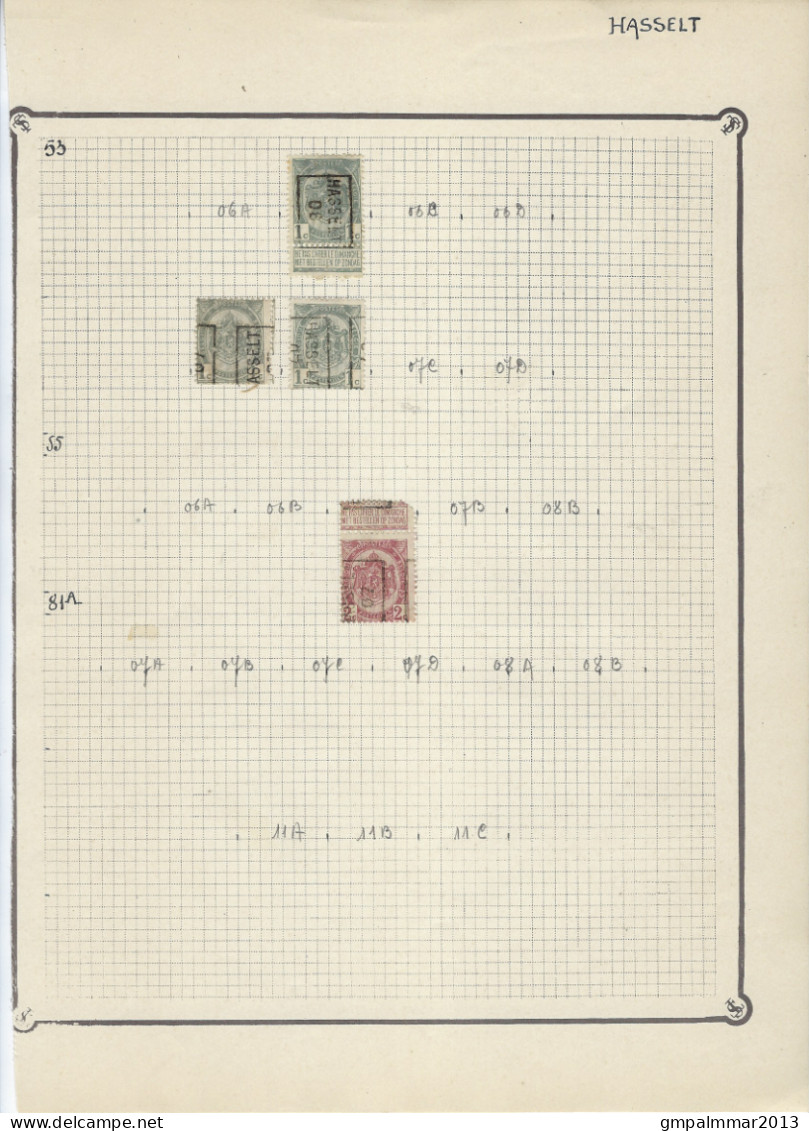 LIKWIDATIE HASSELT met RIJKSWAPEN , PELLENS , ALBERT I , HOUYOUX , HERALDIEKE LEEUW + KASTEEL BORNHEM  !  LOT 321