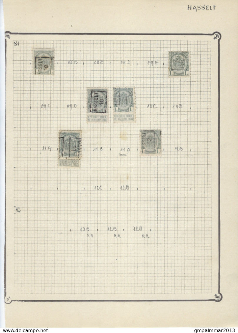 LIKWIDATIE HASSELT met RIJKSWAPEN , PELLENS , ALBERT I , HOUYOUX , HERALDIEKE LEEUW + KASTEEL BORNHEM  !  LOT 321