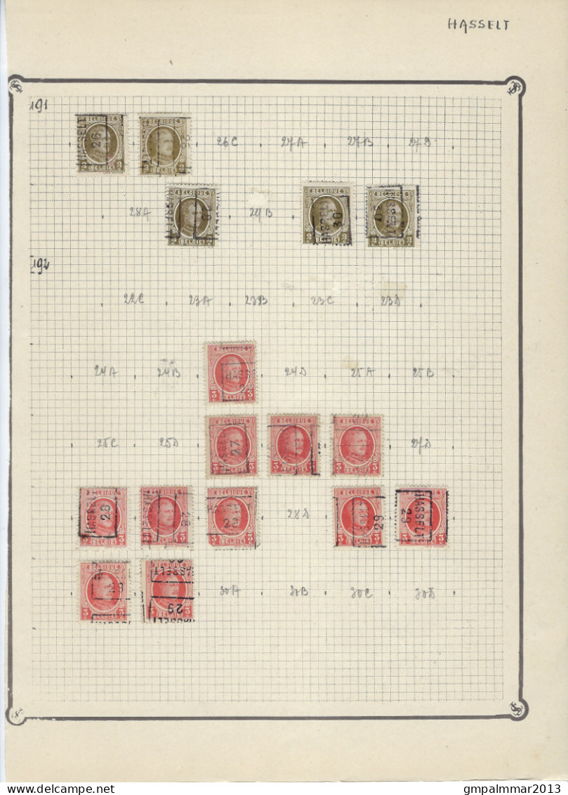 LIKWIDATIE HASSELT met RIJKSWAPEN , PELLENS , ALBERT I , HOUYOUX , HERALDIEKE LEEUW + KASTEEL BORNHEM  !  LOT 321