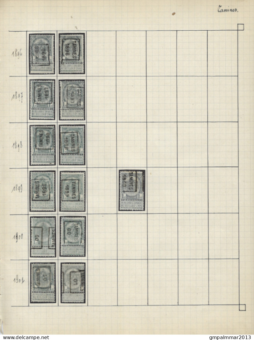 LIKWIDATIE Lot Voorafstempeling TAMINES Met O.a. HOUYOUX , HERALDIEKE LEEUW , RIJKSWAPEN UNCHECKED ; 7 Scans !  LOT 293 - Other & Unclassified