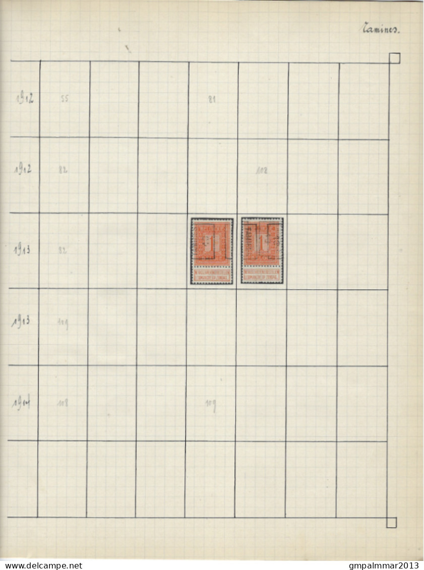 LIKWIDATIE Lot Voorafstempeling TAMINES Met O.a. HOUYOUX , HERALDIEKE LEEUW , RIJKSWAPEN UNCHECKED ; 7 Scans !  LOT 293 - Autres & Non Classés