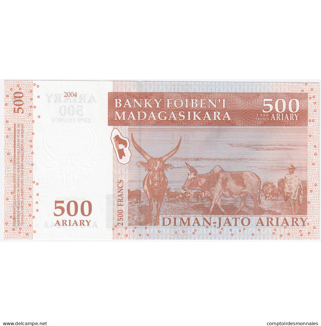 Madagascar, 500 Ariary, KM:88b, NEUF - Madagaskar