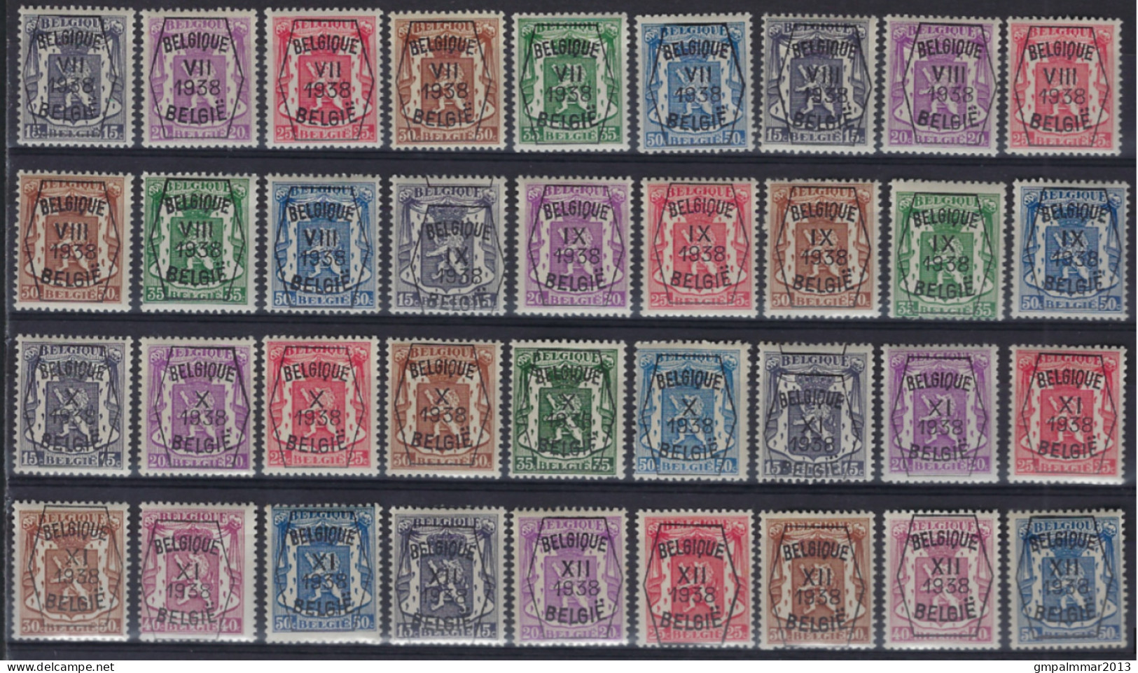 Klein Staatswapen TYPO Voorafgestempeld Nr. 333 T/e/m 404 KOMPLEET En Allen  ** MNH En In Zéér Goede Staat  ! LOT 364 - Sobreimpresos 1936-51 (Sello Pequeno)