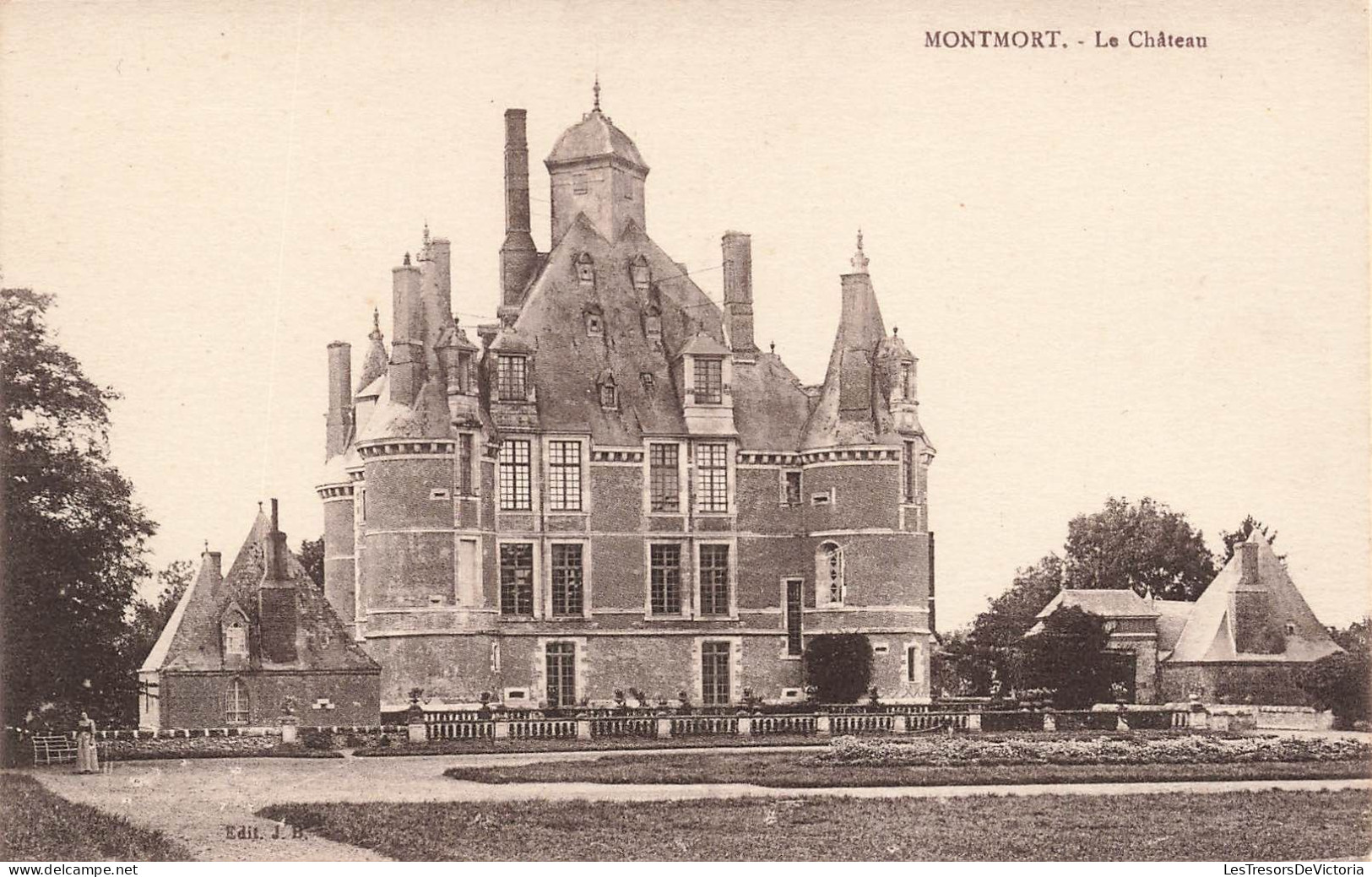 FRANCE - Montmort - Le Château -  Carte Postale Ancienne - Montmort Lucy